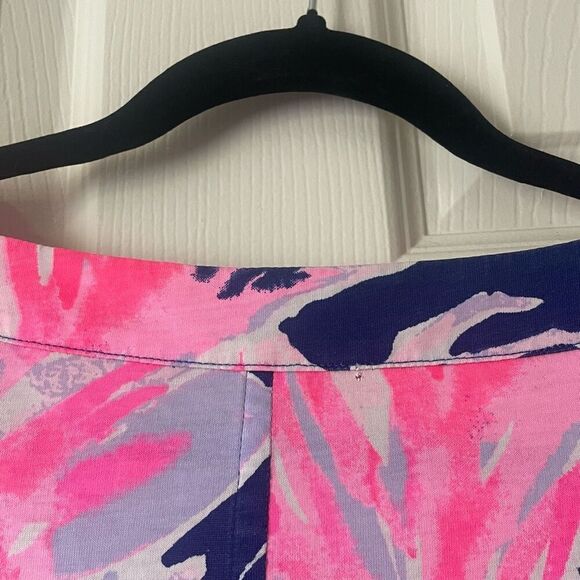 Lilly Pulitzer Merritt Pima Cotton Shift Dress Pink and Blue Size Small - Picture 7 of 12